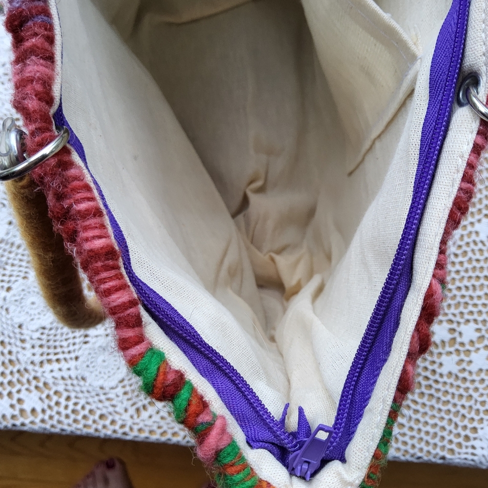 Handmade Colorful Wool Purse,Handbag - Picture 6 of 8